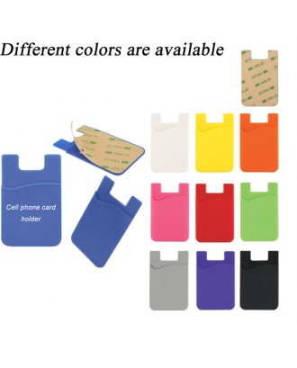 Silicone cell phone wallet