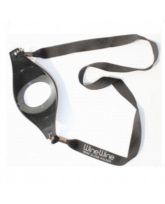 Wine glass holder polyester lanyard 