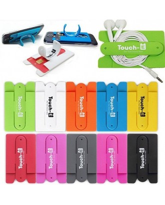 Silicone stand bracket flexible For SmartPhone Card Holder